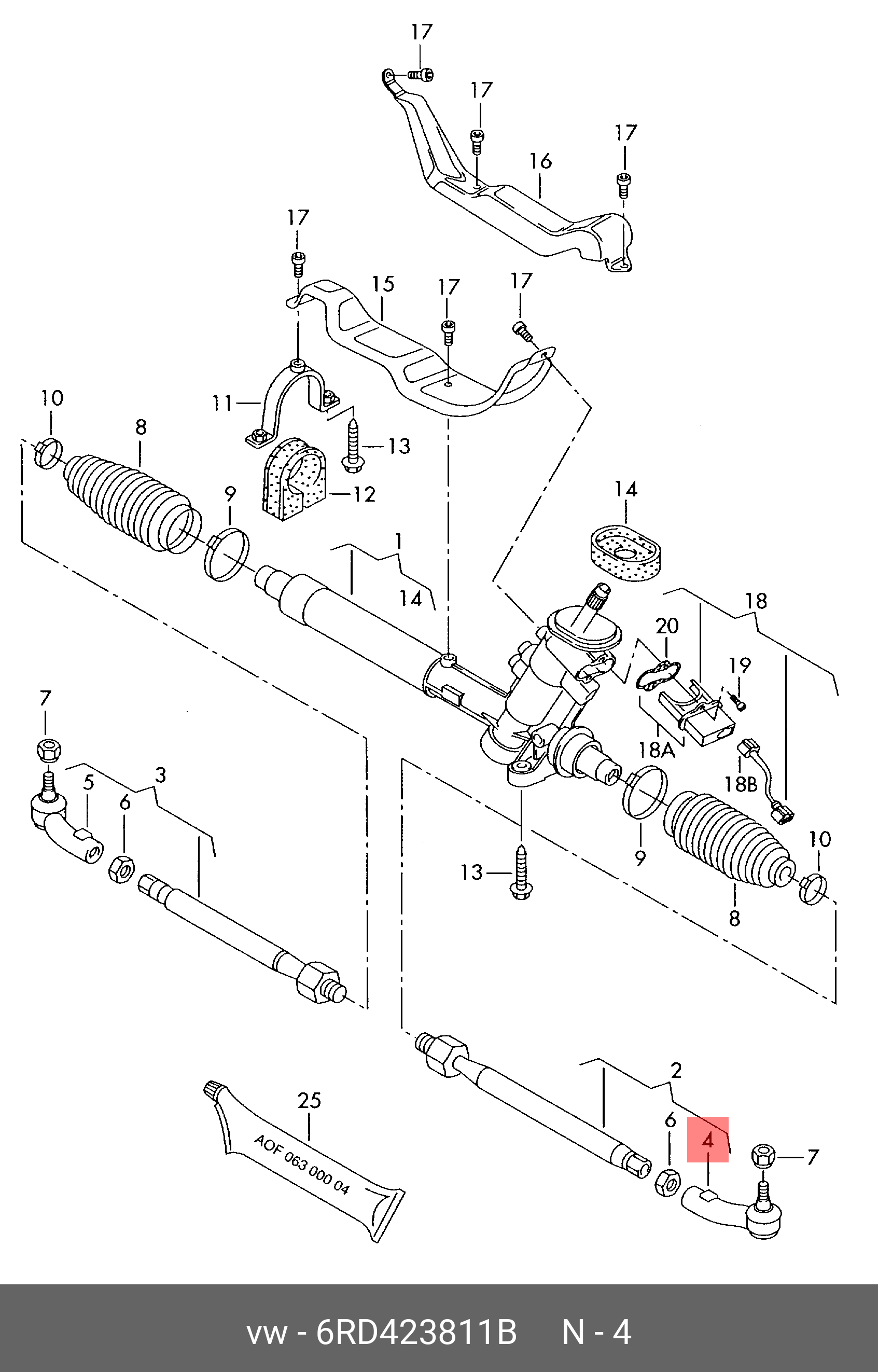 Опора амортизатора переднього VAG 6RD423811B