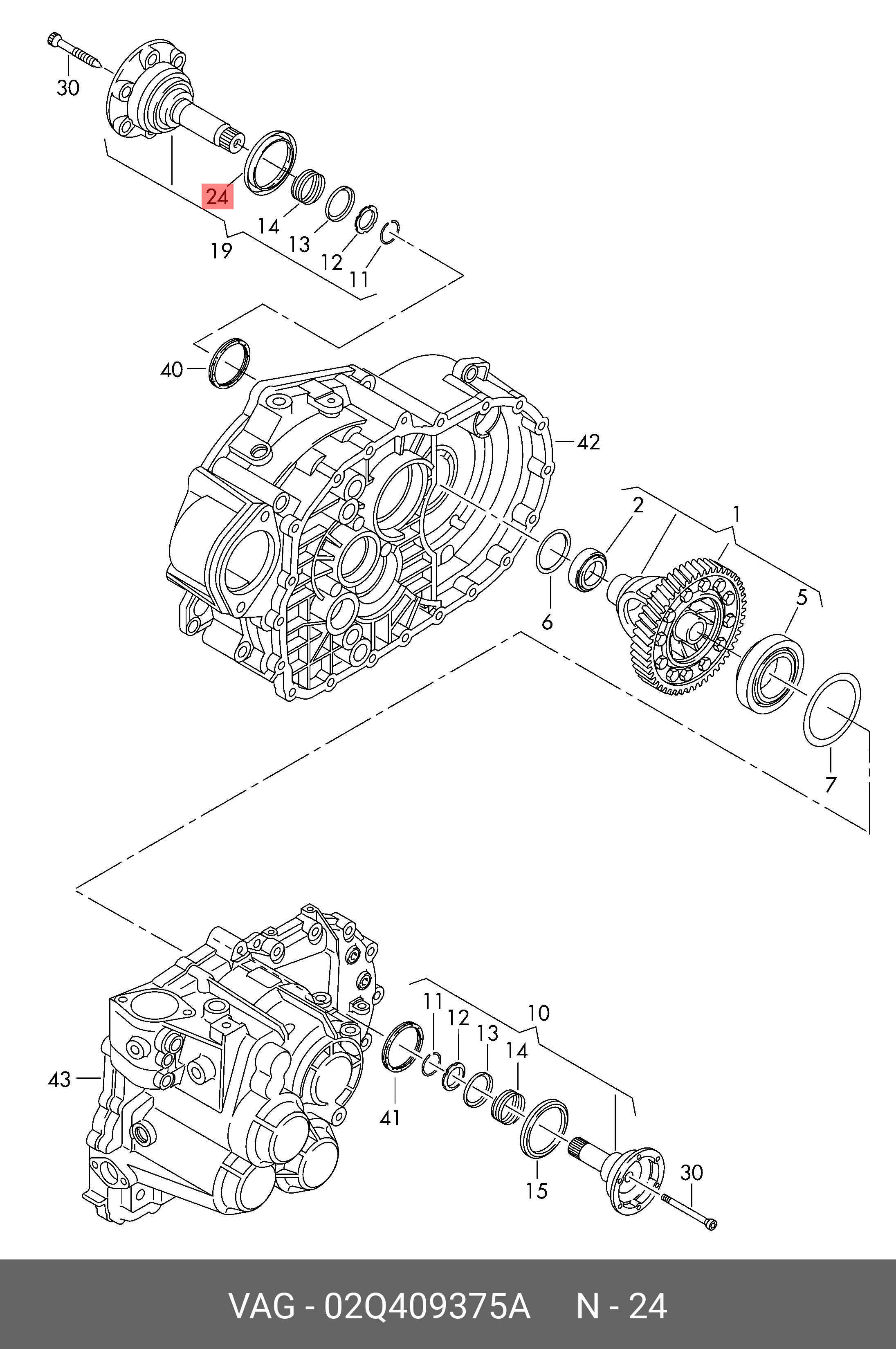 Оригінальний комплект зчеплення VAG 02Q409375A