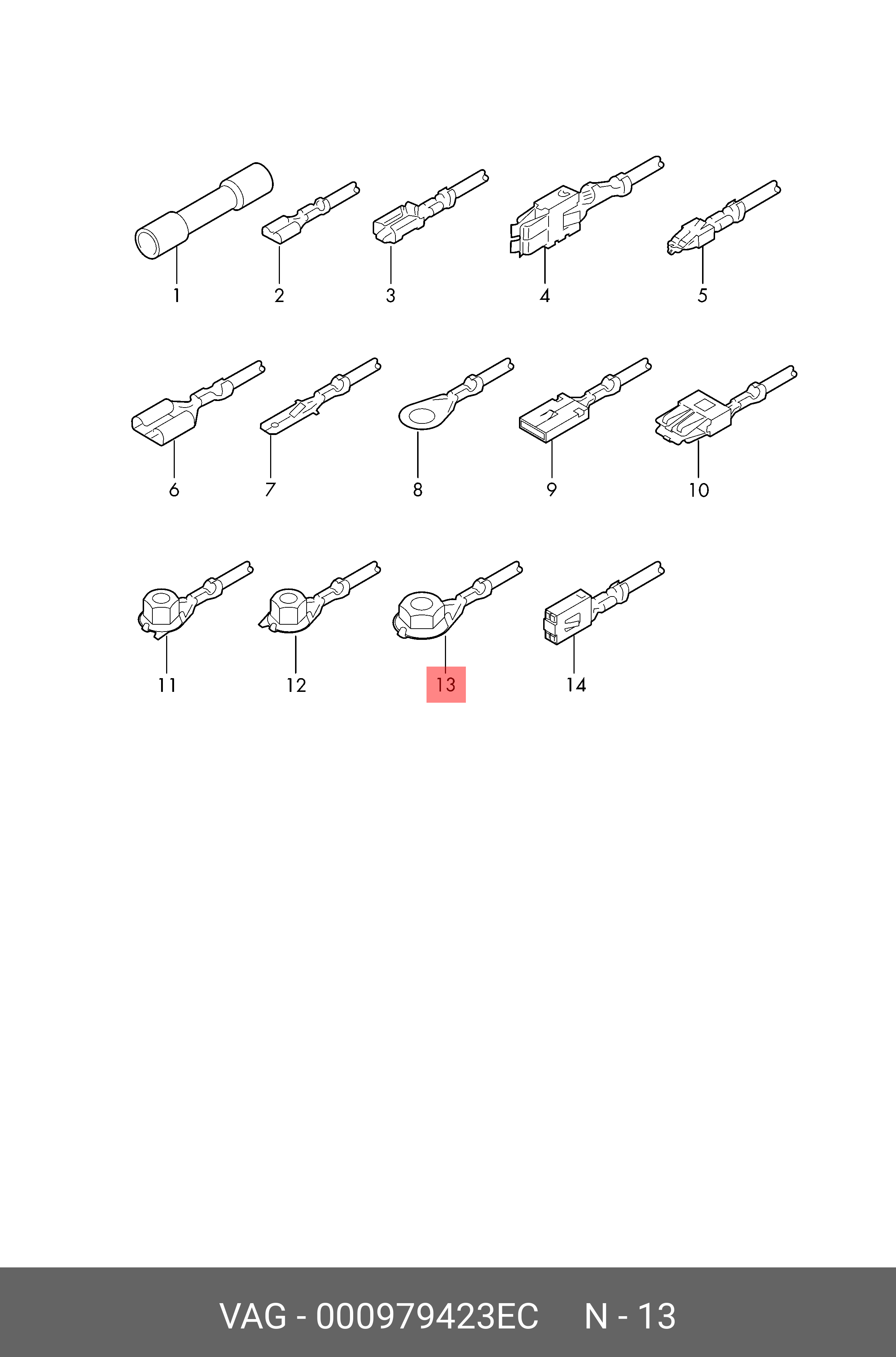 Ремонтний кабель-перехідник VAG 000979423EC