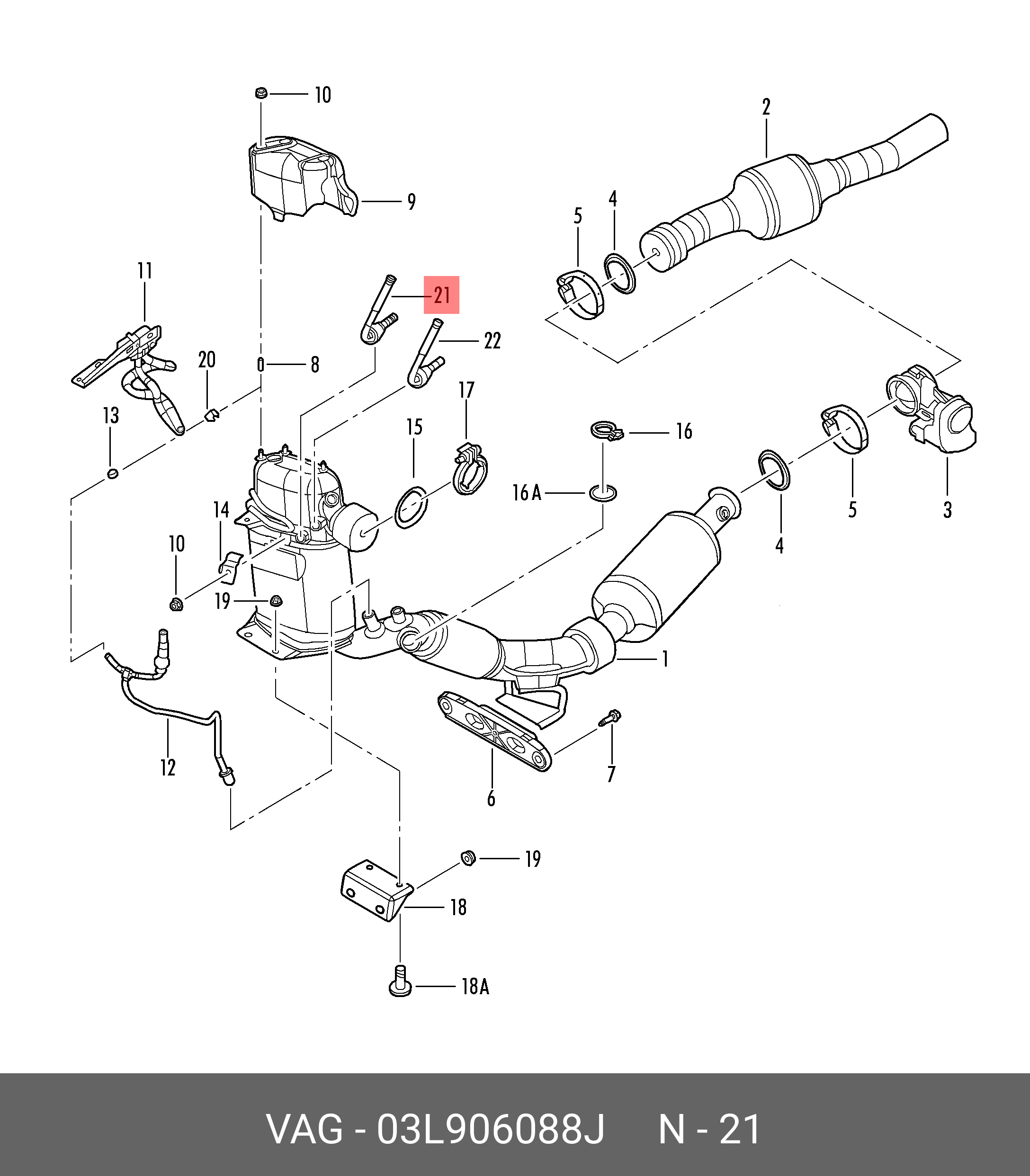 Датчик тиску наддуву (MAP-sensor) VAG 03L906088J