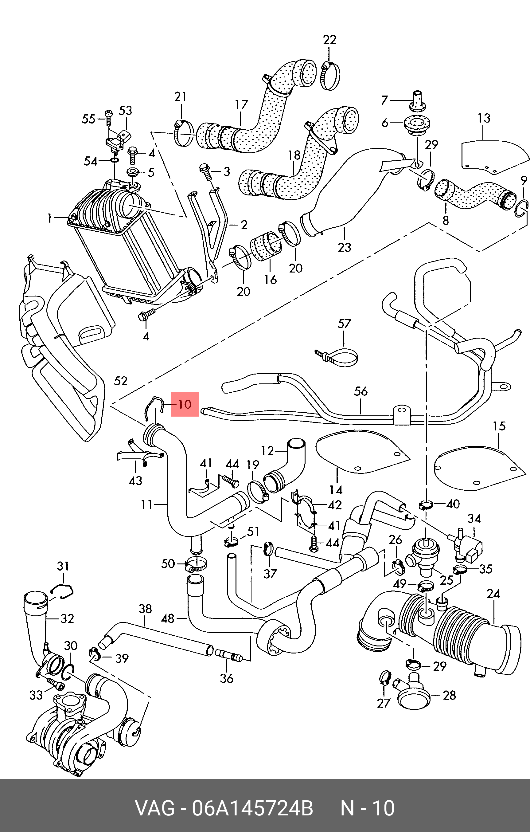 Клапан рециркуляції відпрацьованих газів (EGR) VAG 06A145724B