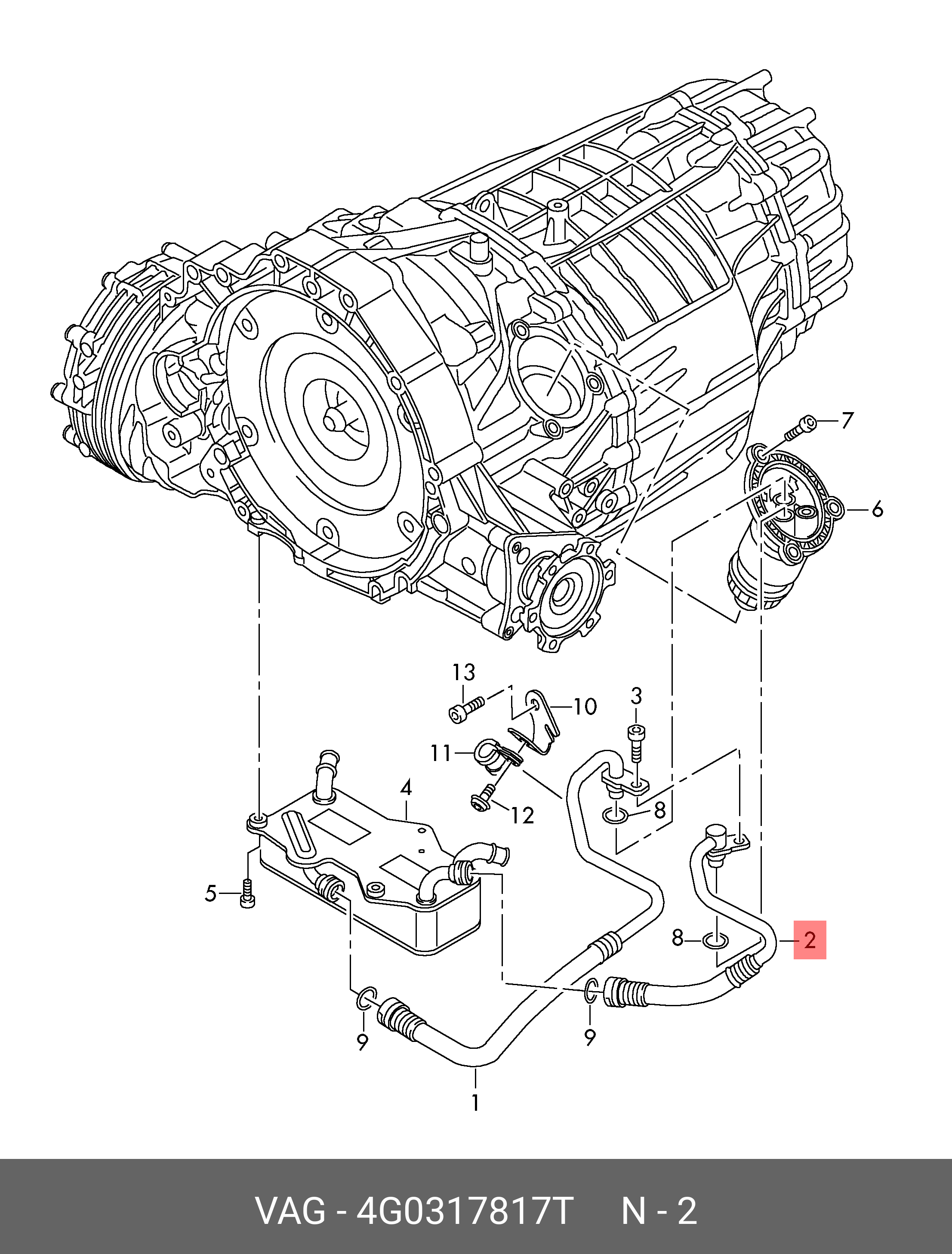 Підрамник задньої осі Audi A6/A7 (C7) 4G0317817T