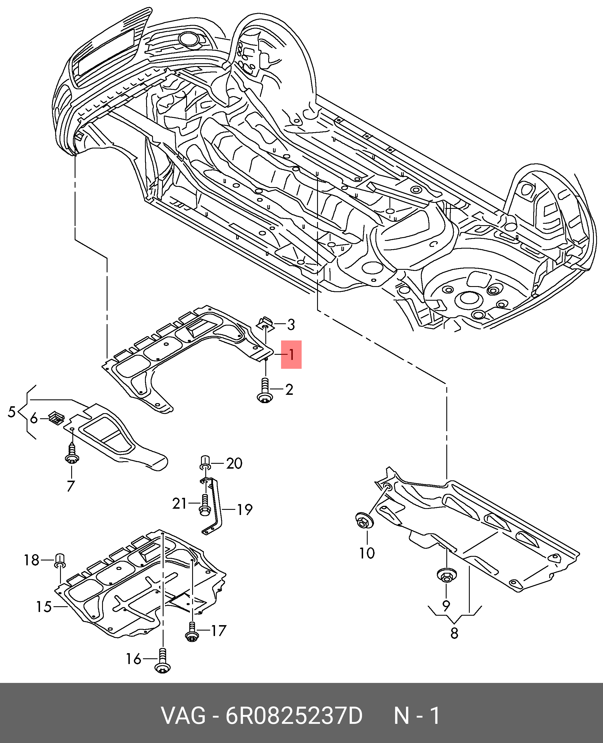 Радіатор кондиціонера (конденсор) VAG 6R0825237D