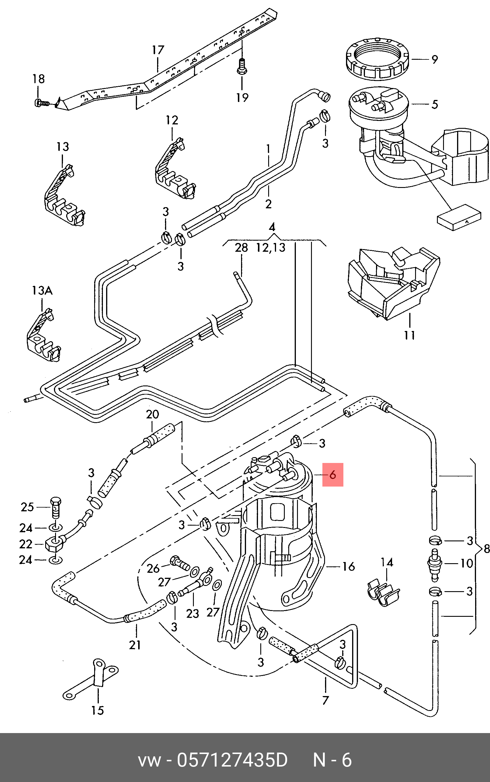 Диск гальмівний передній VAG 057127435D