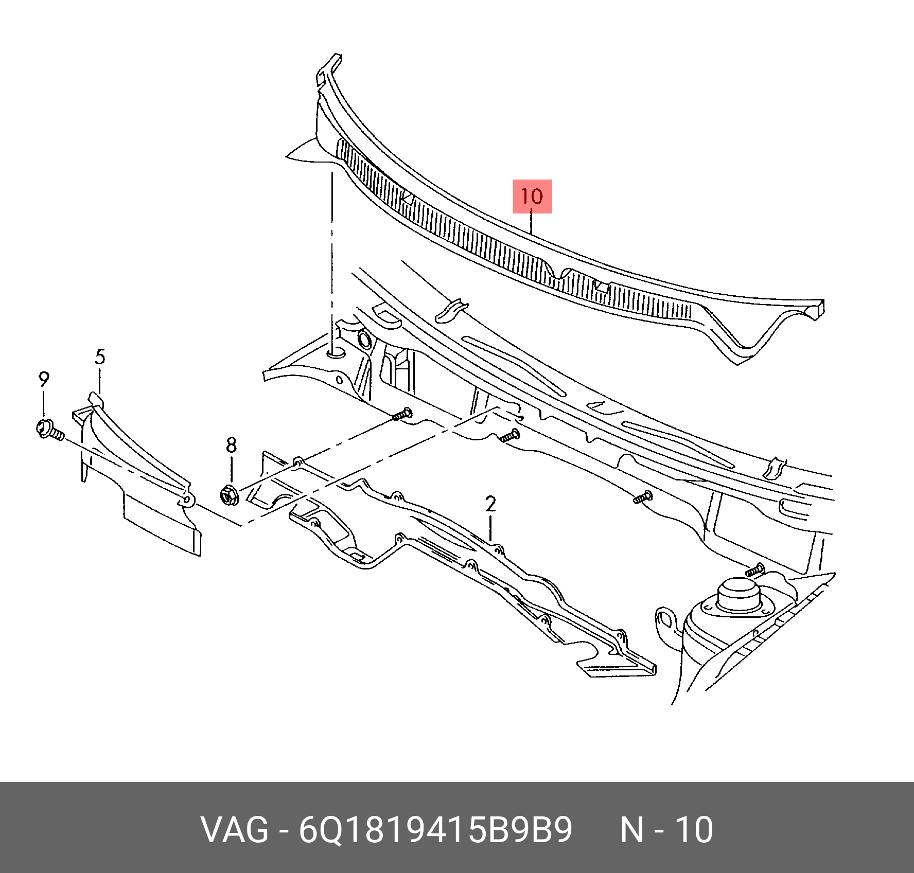 Фільтр салону (вугільний) VAG 6Q1819415B9B9
