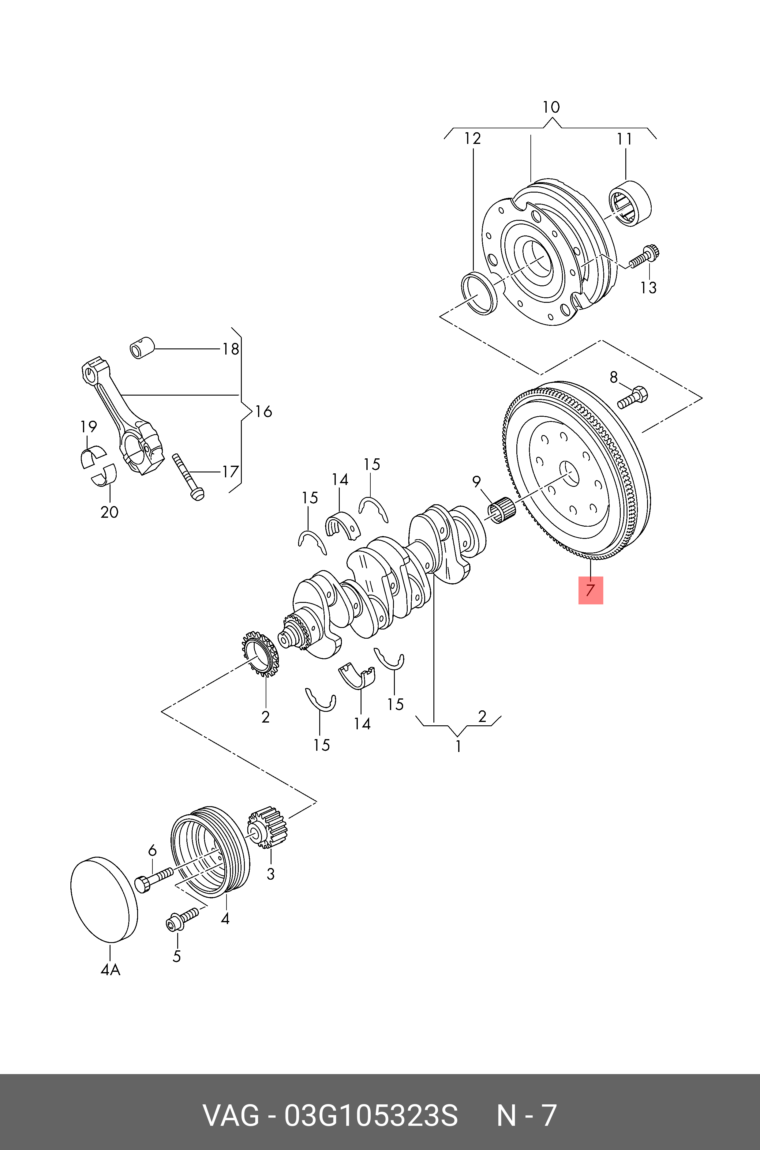 Комплект зчеплення VAG 03G105323S
