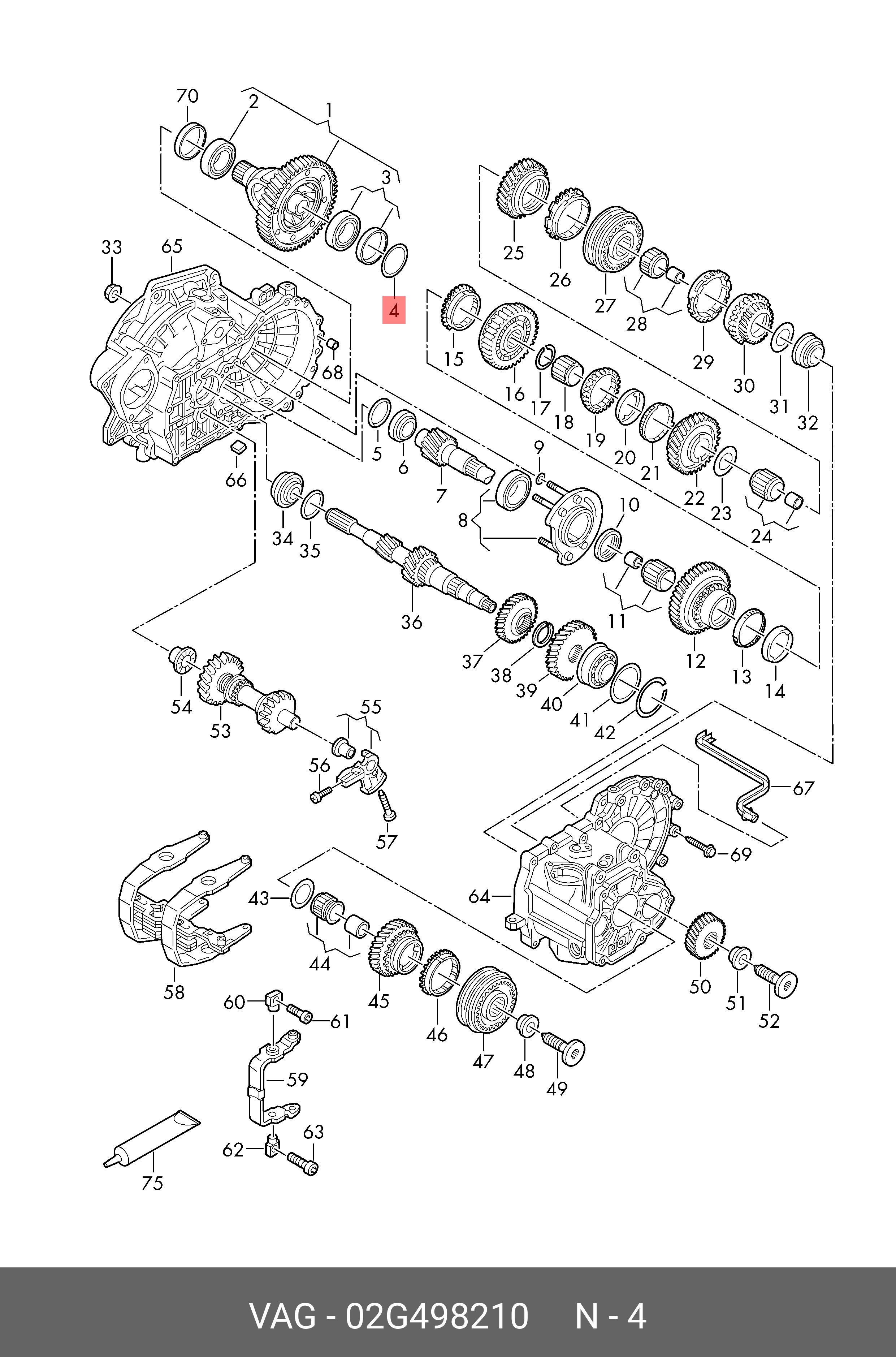 Комплект зчеплення VAG 02G498210