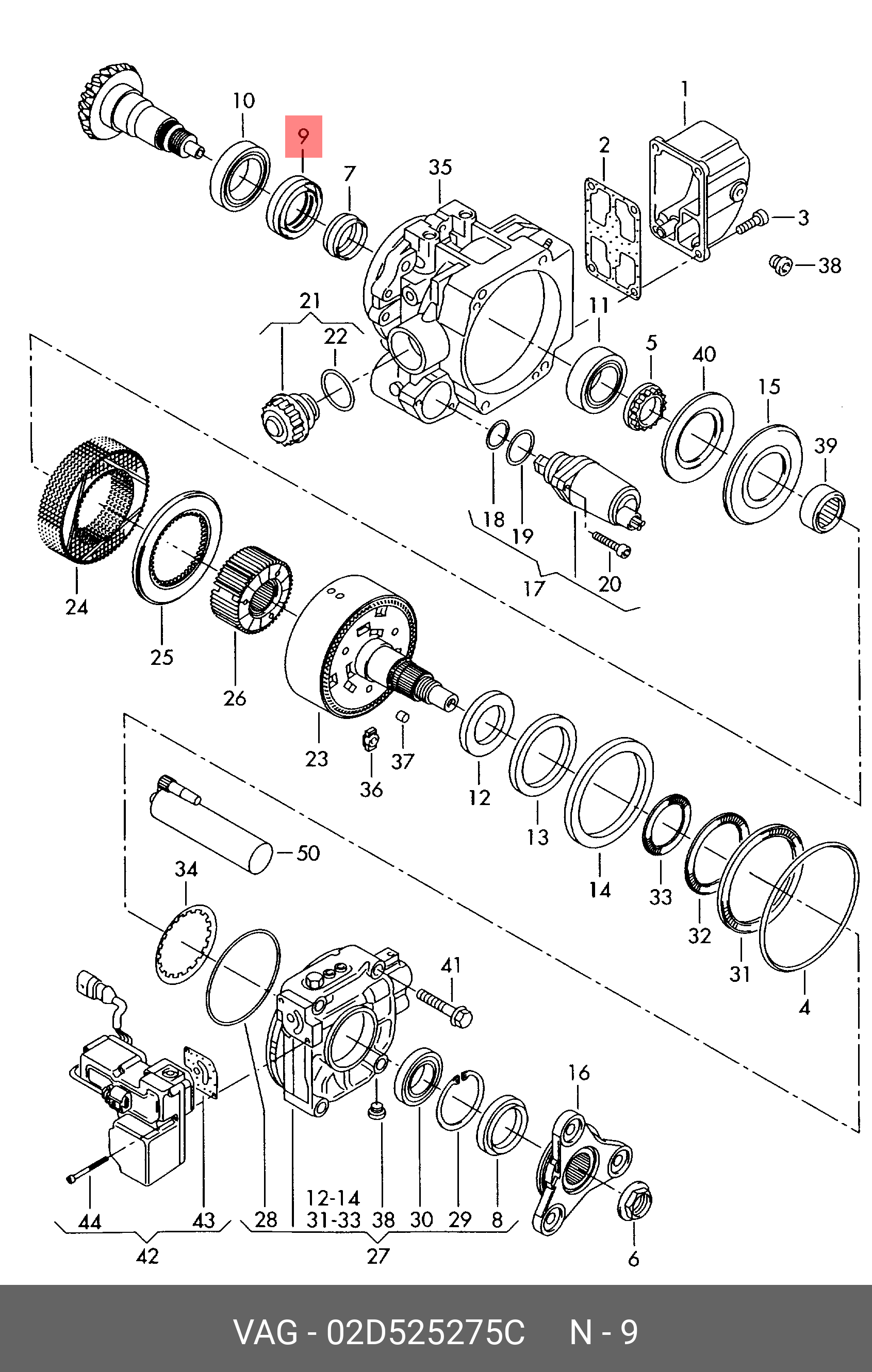 Оригінальний датчик детонації VAG 02D525275C