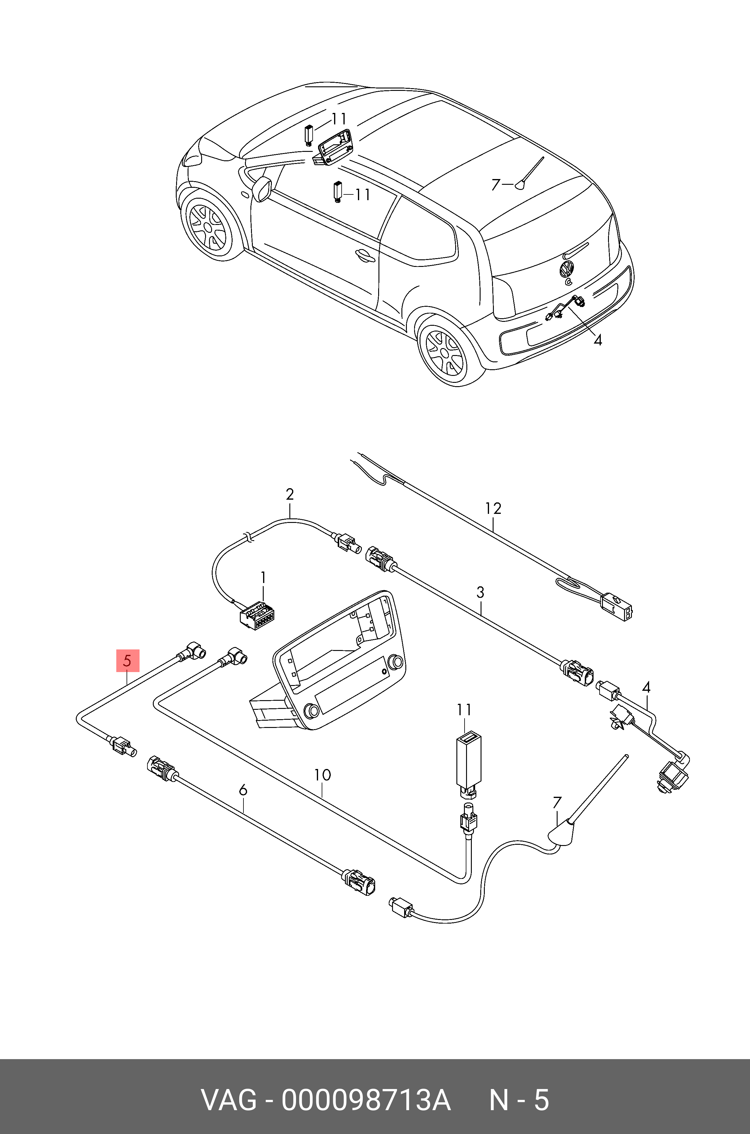 Омивач скла літній концентрат VAG 000098713A
