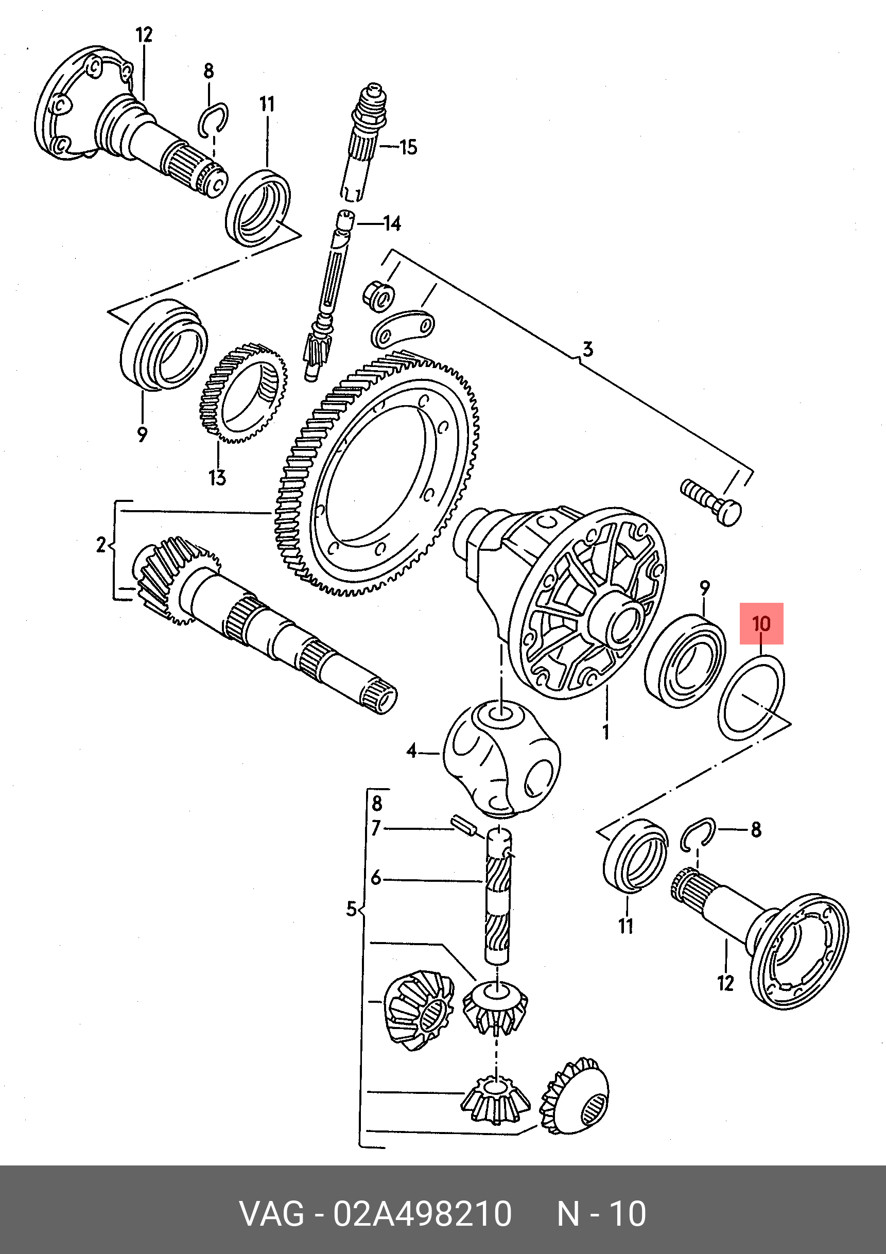 Комплект зчеплення VAG 02A498210