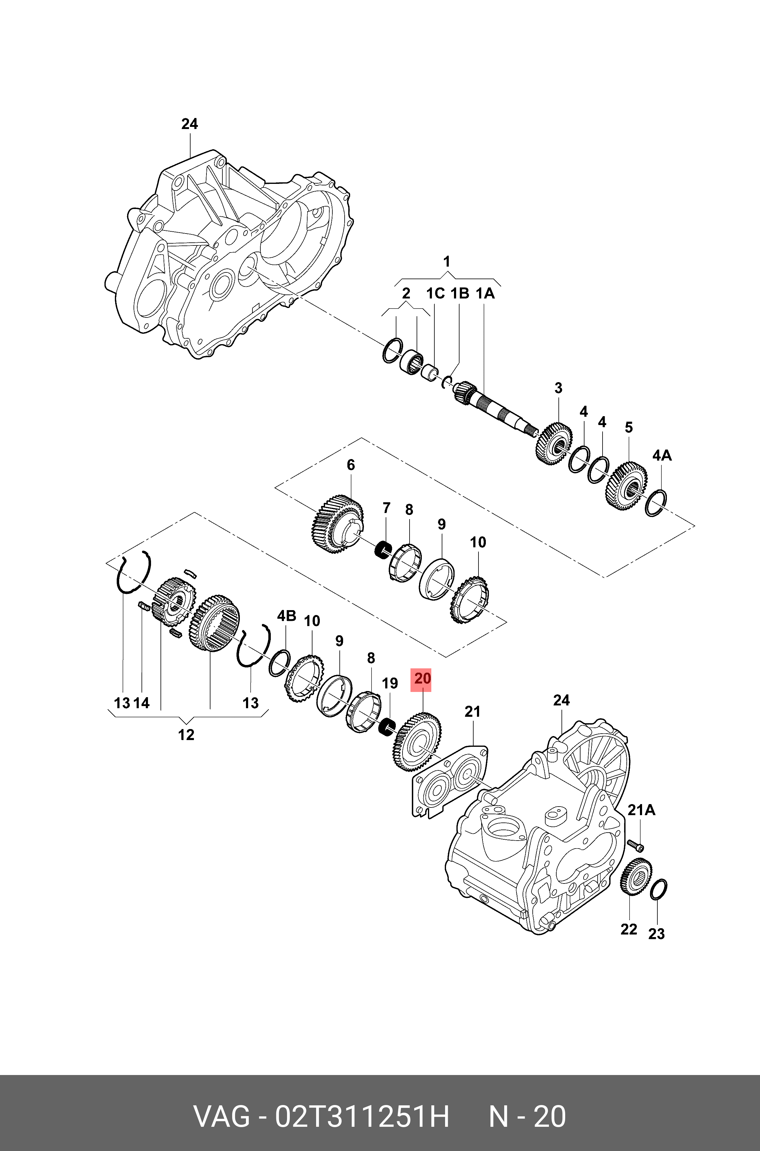 Рульовий наконечник VAG 02T311251H